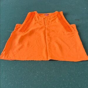 Vince Camuto Orange Sleeveless Blouse